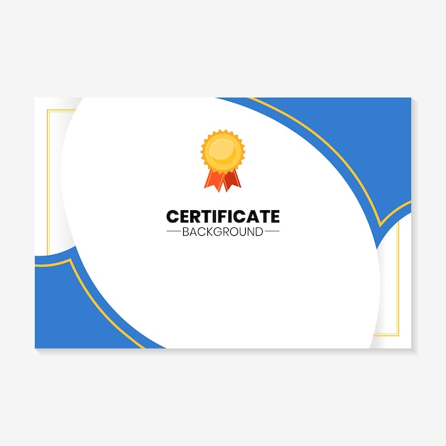 modern minimalist award certificate background template