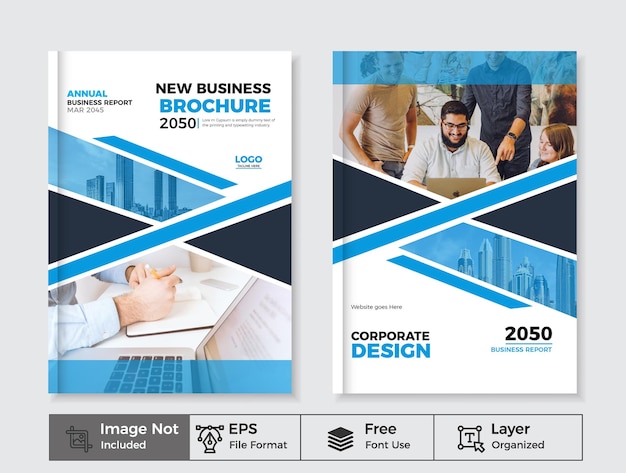 Modern Minimalist Business Brochure Cover template In A4 SIze