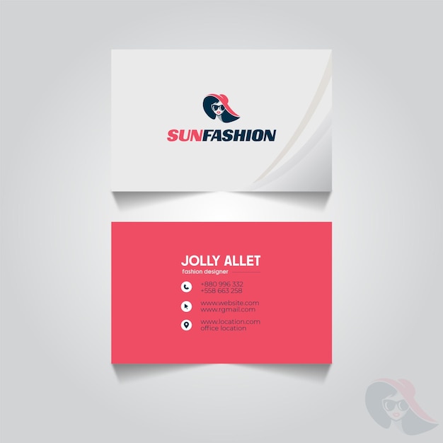 modern minimalist business card design