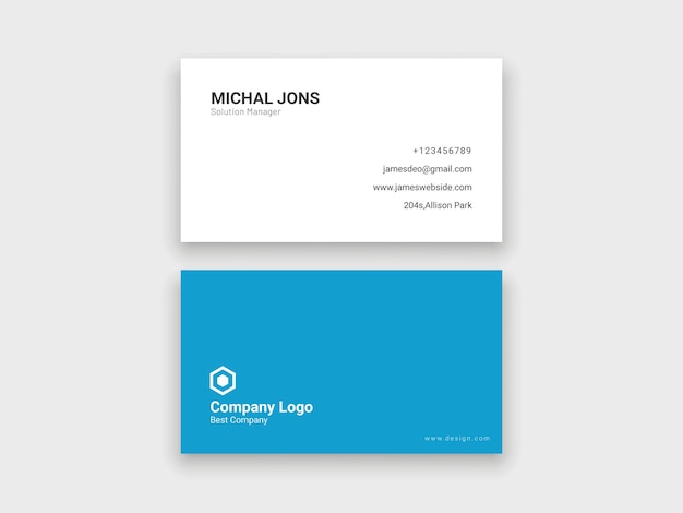 Modern Minimalist Business Card Design