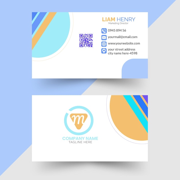 Vector modern and minimalist business card templates