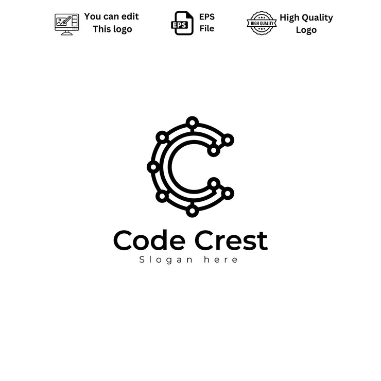 Vector modern and minimalist c logo vector