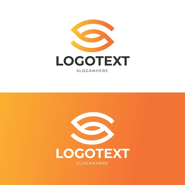 Vettore modello moderno minimalista creativo colorato s lettera logo design gradiente s logo modello