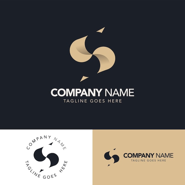 Vettore moderno e minimalista creativo lettera s logo design