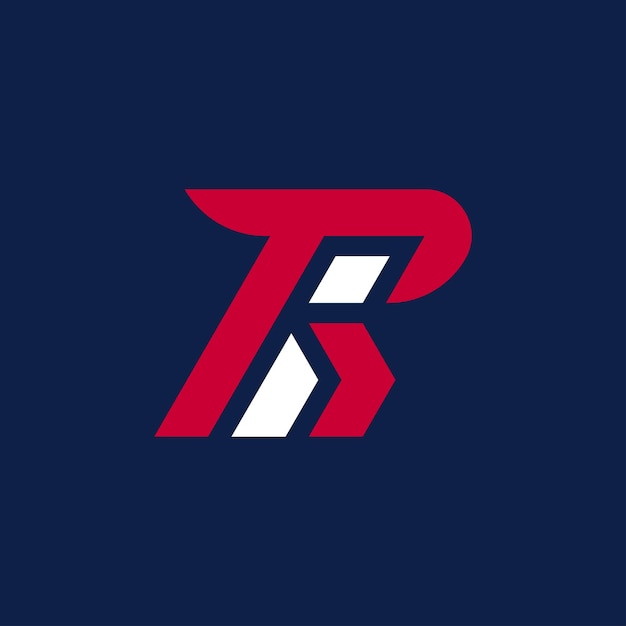 Modern and minimalist initial letter ri or ir monogram logo