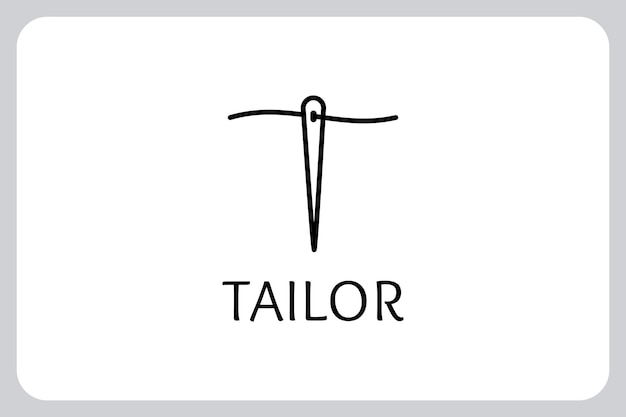 Premium Vector | Modern minimalist initial letter t tailor with ...