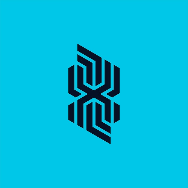 Современная и минималистичная буква XL или логотип монограммы LX