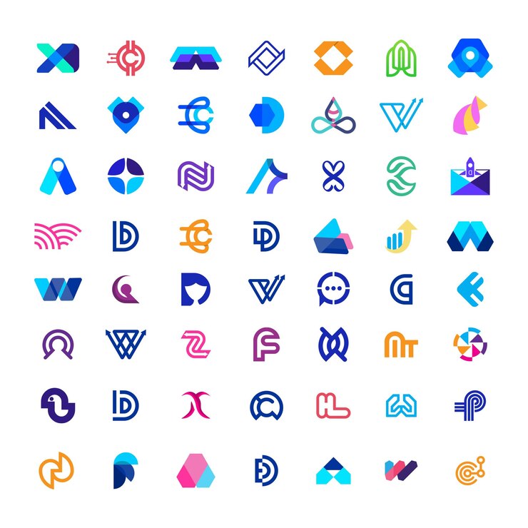 Modern minimalist letter mark logo