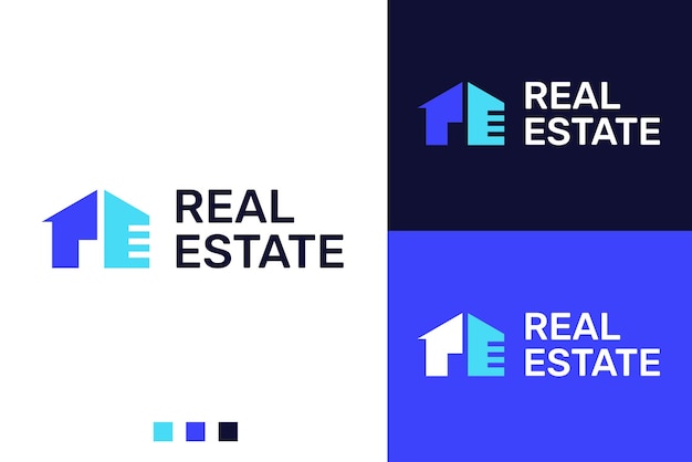 Современный минималистский дизайн логотипа для недвижимости