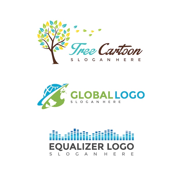 Modern and minimalist logo template