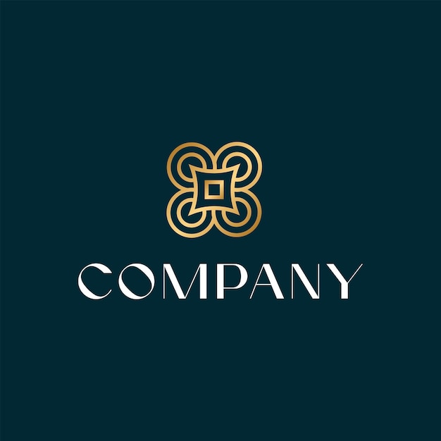 Logo moderno e minimalista della linea di lusso
