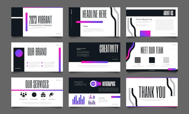 Vector modern and minimalist presentation template design with infographic elements use for presentation branding marketing advertising annual report banner cover landing page and website design