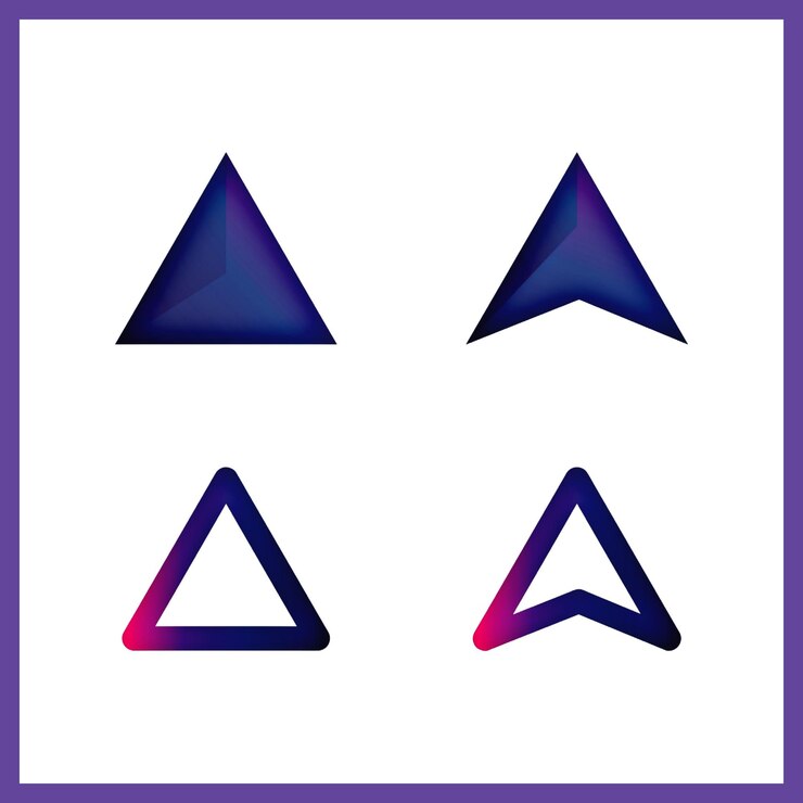 Vector modern minimalist set of arrow icons vector