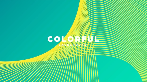 Modern minimalistisch kleurrijk abstract achtergrondlijnen en geometrische vormen ontwerp met gradiënt kleur