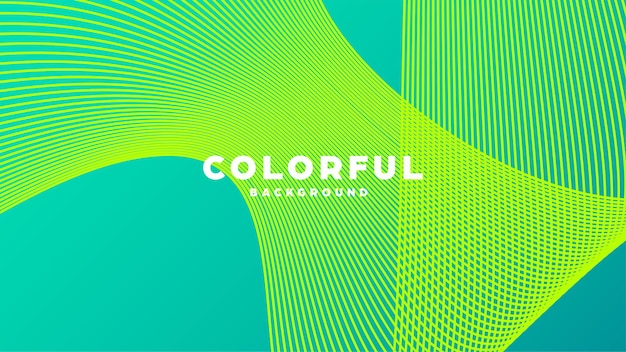 Modern minimalistisch kleurrijk abstract achtergrondlijnen en geometrische vormen ontwerp met gradiënt kleur