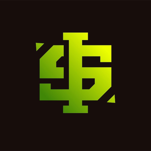 Modern minimalistisch letter S-logo