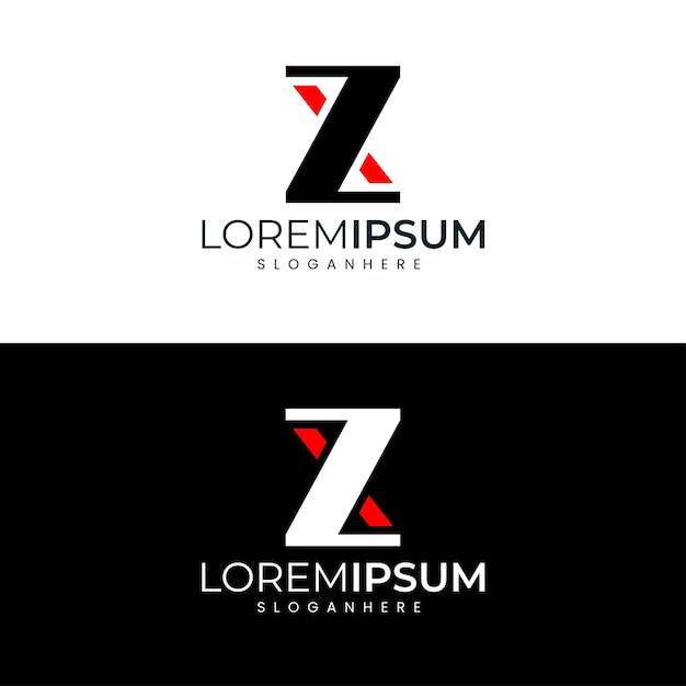 Modern minimalistisch zx letter logo-ontwerp