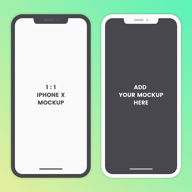 Modern mobile mockup