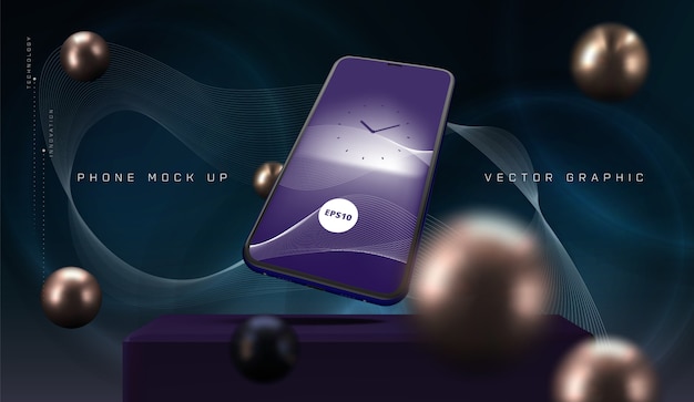 Modern mobile phone screen.