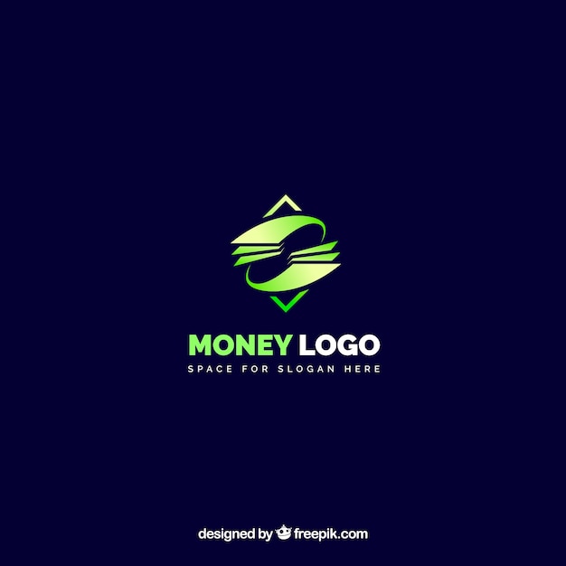 Design moderno logo denaro