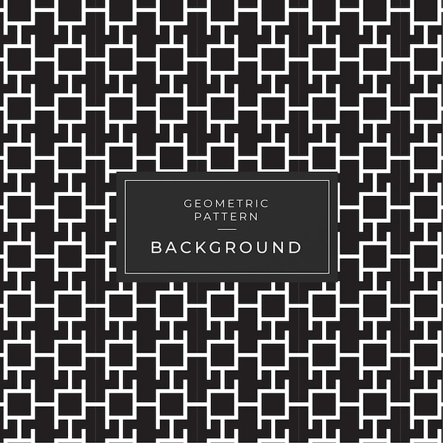 Vector modern monochrome geometric seamless pattern background deco