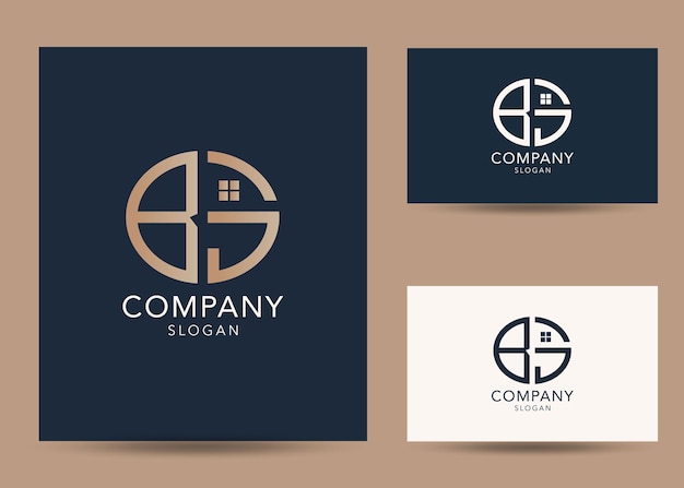 Modern monogram initial letter bt logo design template