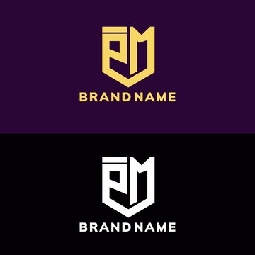 Premium Vector  Initial letter pm logo design vector