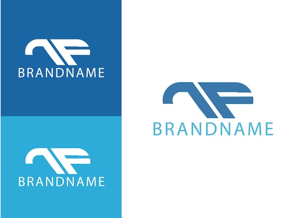 Premium Vector | Modern monogram initial letter tf logo design template