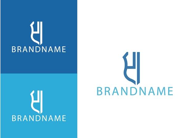 Modello di progettazione del logo yi della lettera iniziale del monogramma moderno