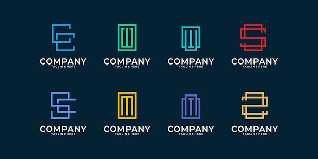 modern monogram logo collection