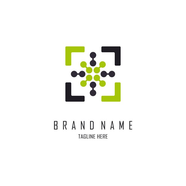 modern monogram logo template design for brand or company and other