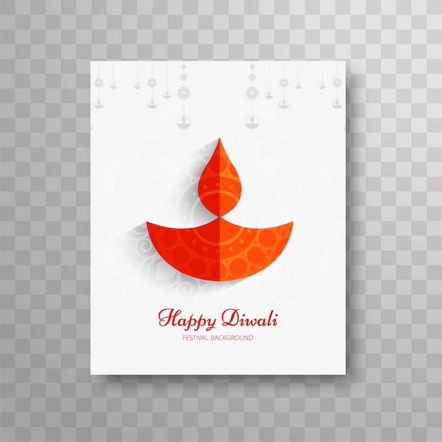 Modern mooi kleurrijk diwali modern brochure ontwerp