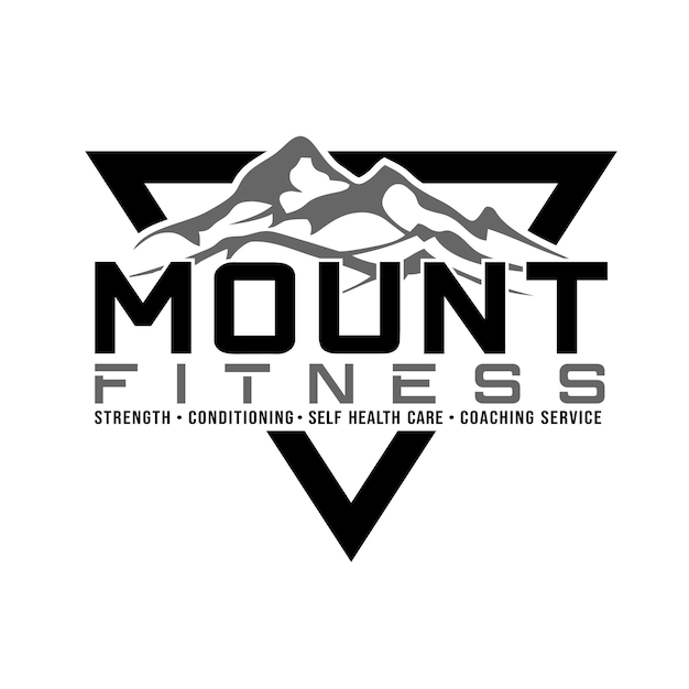 Modern mount fitness logo design