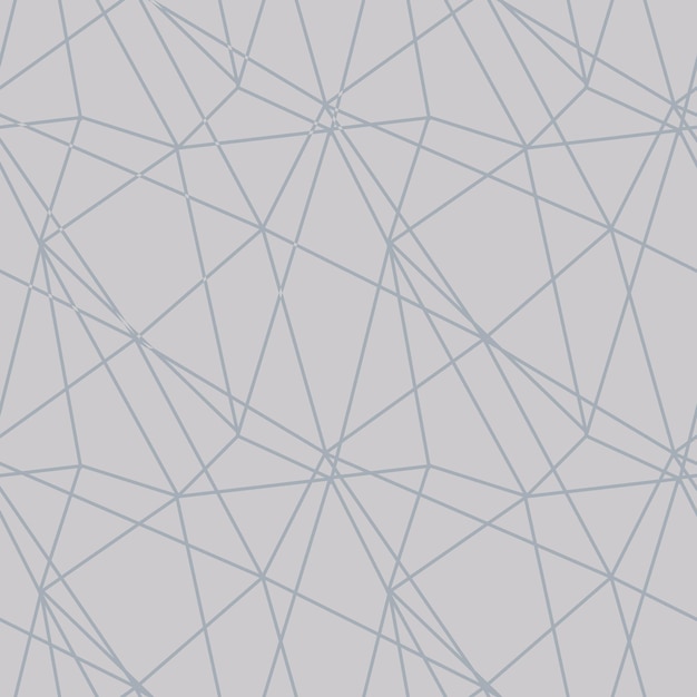 Vector modern mozaïek naadloos patroon met pastelkleurige abstracte driehoeken en dunne lijnen