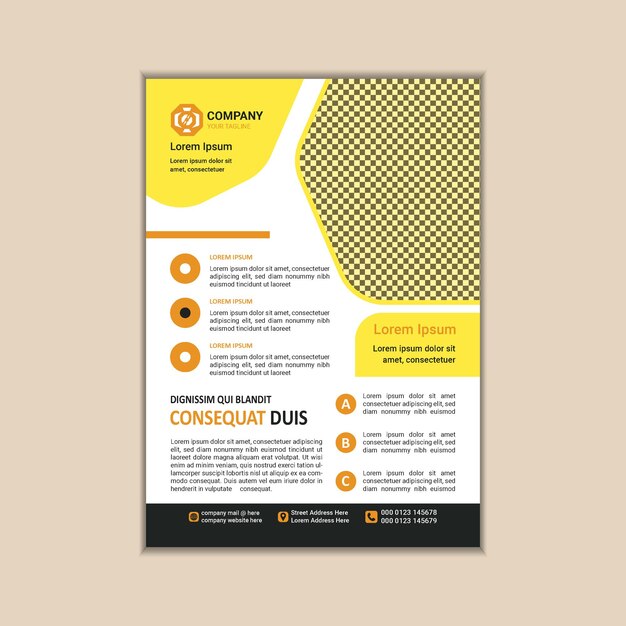 Modern Multipurpose Flyer Template Fully Editable and Print Ready A4 Size With Bleed