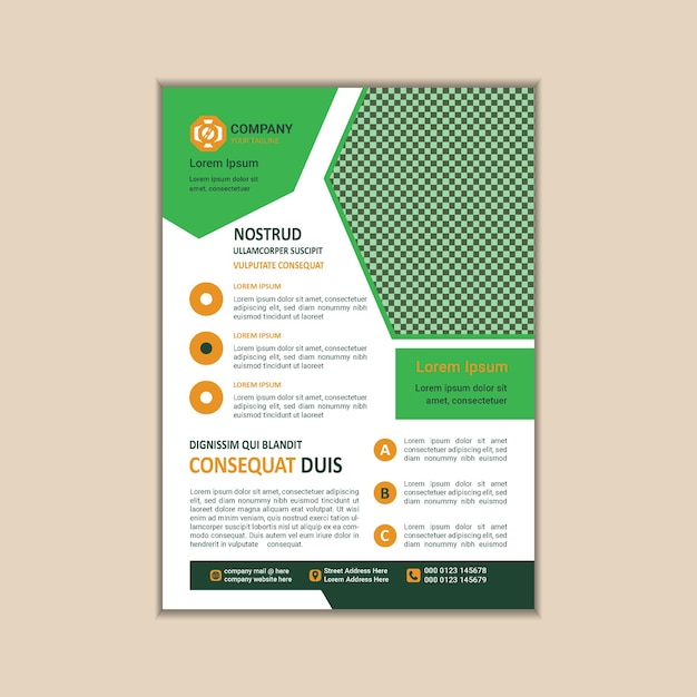 Modern Multipurpose Flyer Template Fully Editable and Print Ready A4 Size With Bleed