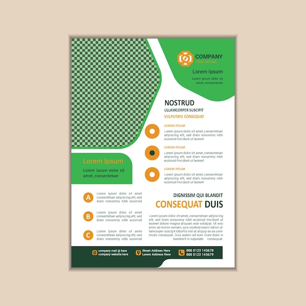 Modern Multipurpose Flyer Template Fully Editable and Print Ready A4 Size With Bleed