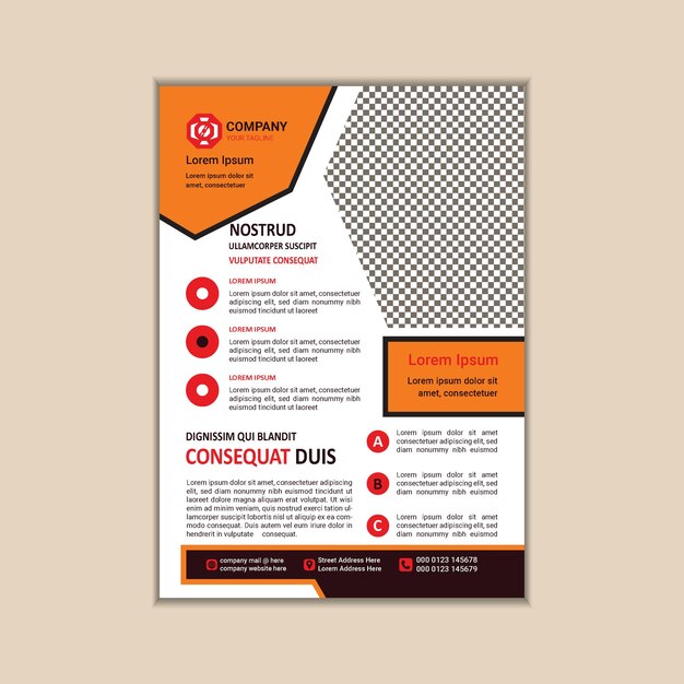 Modern Multipurpose Flyer Template Fully Editable and Print Ready A4 Size With Bleed