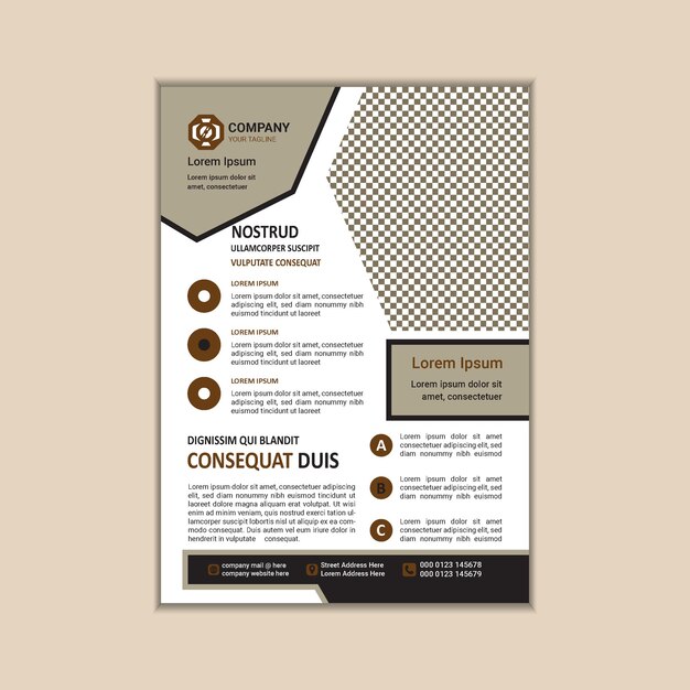 Modern Multipurpose Flyer Template Fully Editable and Print Ready A4 Size With Bleed