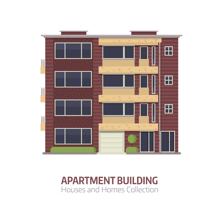 Premium Vector | Modern multistory house