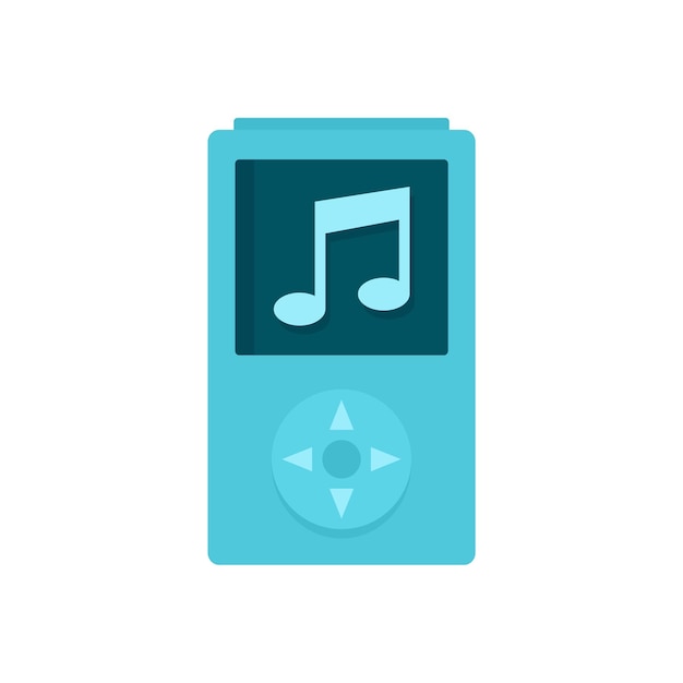 Modern music player icon Flat illustration of modern music player vector icon for web design