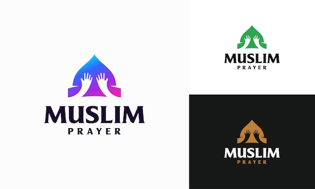 Modern Muslim Reminder logo designs concept vector Islamic Mosque logo template icon