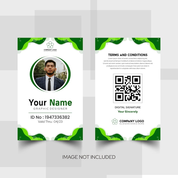 Modern name card and id card templates 13