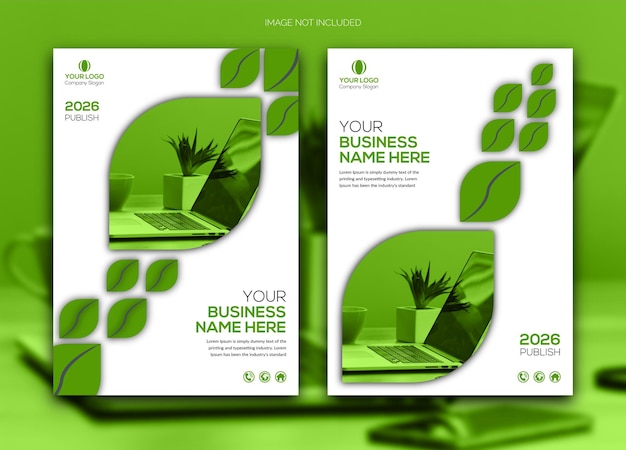 modern nature cover design template