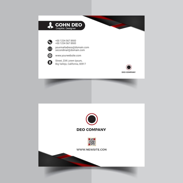 Modern new business card  template