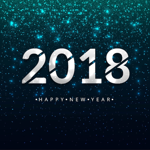 Modern new year 2018 background