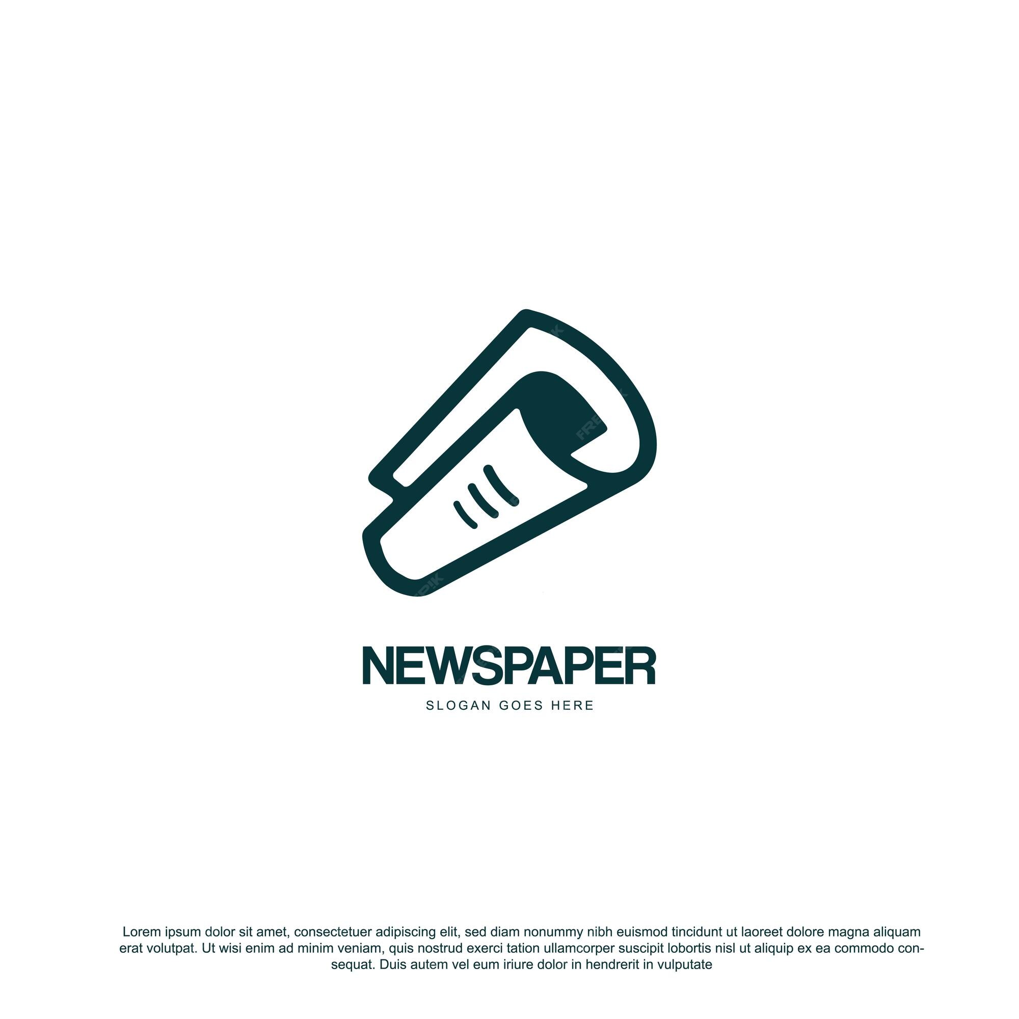 Premium Vector | Modern newspaper logo design best news logo ...