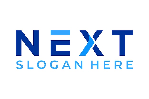 Modern Next Logo-ontwerp vector Arrow logo-ontwerp