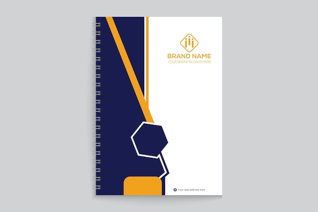 Modern notebook cover design template