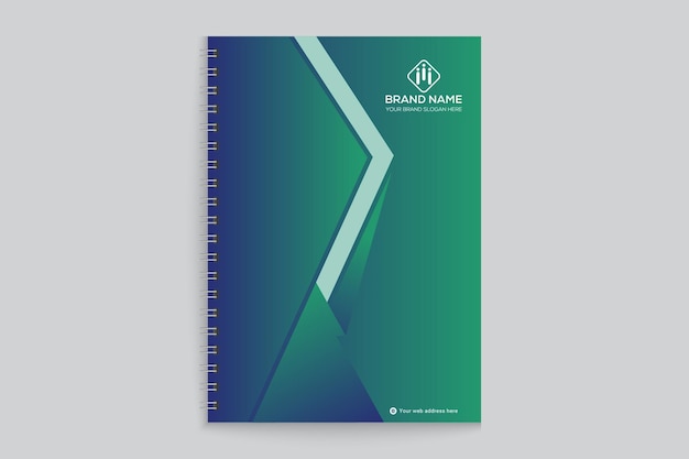 Modern notebook cover template